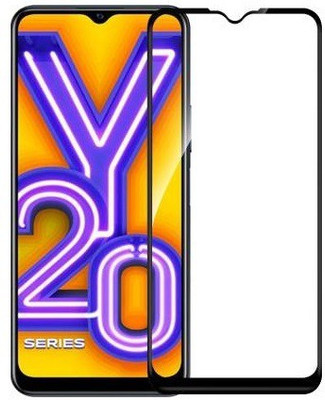 Bigil Edge To Edge Tempered Glass for Vivo Y20A 2021, (Premium 6D Edge To Edge Full Glue)(Pack of 1)