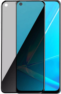ELEF Edge To Edge Tempered Glass for Oppo A74 4G Anti Spy 9H Hardness 11D Privacy Tempered Glass Anti Explosion with Camera Cut(Pack of 1)