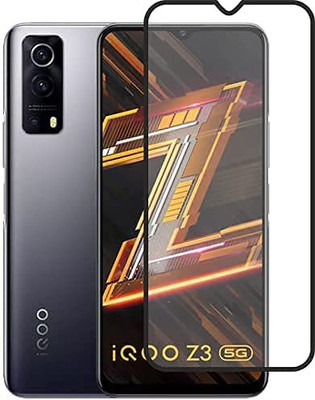 EITANSHA CREATION Edge To Edge Tempered Glass for iQOO Z3 5G, Vivo iQOO Z3(Pack of 1)