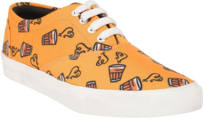 FF FUNKFEETS Sneakers For Men(Yellow, Orange, Black , 10)