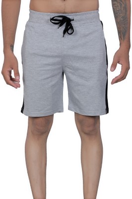 Kore Cloting Point Solid Men Grey Regular Shorts