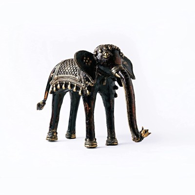 Tailos Lord Hindu Religious God Indra's Airavata Indian Elephant (Hathi) which Rides an Gajraj (Gajanan) Statue Murti FigurineTailos Resin feng Shui Elephant Animal Statues - Decorative Elephant Family Statues on Wave - Ideal for Modern & Rustic Settings - Family of Elephant Animals Figurine Statue 