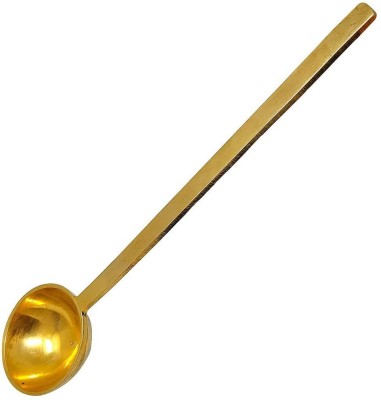 VGS MARKETINGS BRASS KARANDi LADAL Pital Golchi Serving Spoon Pongal Karandi Brass Serving Spoon(Pack of 1)