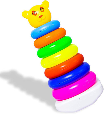 himanshu tex Teddy Stacking Ring Big - 7 Rings with Teddy on top Toy for Kids(Multicolor)