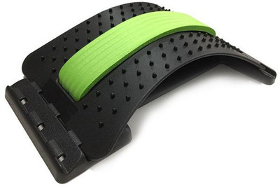 Decrooz Multi-Level Back Stretching Device,Back Massager Lumbar Support Stretcher Back / Lumbar Support(Black)