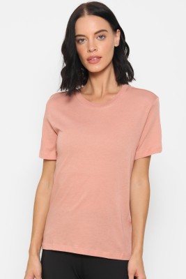 FOREVER 21 Casual Solid Women Pink Top