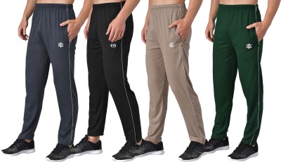 eCools Solid Men Multicolor Track Pants