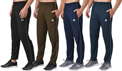 eCools Solid Men Multicolor Track Pants