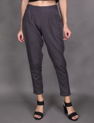 SVK Etail Regular Fit Women Grey Trousers