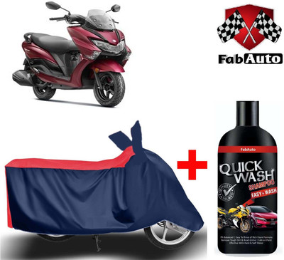 FabAuto Waterproof Two Wheeler Cover for Suzuki(Burgman Street 125, Blue)