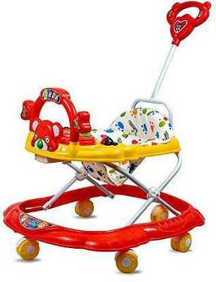 JoyRide Musical Activity Walker With Parent Rod(Red)