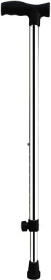 KDS SURGICAL 1 Leg Chrome Height Adjustable Men/Women/Old People Walking Stick