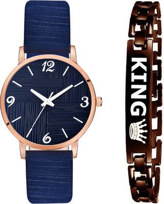 Stepso New Combo Attractive Design Dial & Genuine Leather Strap With Brown Bracelet Analog Watch  - For Boys & Girls