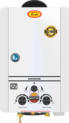 SURYA JSD-2021-6L White 6 L Instant Water Geyser(White)