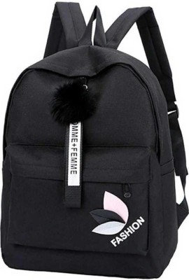 SS Enterprises Medium 2 L Backpack Backpack Stylish college backpack For Girls /Women's/ Backpack/ Office Bag Black (Black)4 20 L Backpack(Black)