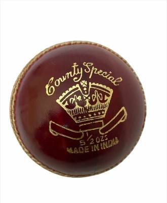 JOJOMART COUNTY SPECIAL 4 PART LEATHER CRICKET LEATHER BALL PACK OF 1 (MAROON) Cricket Leather Ball(Pack of 1, Maroon)