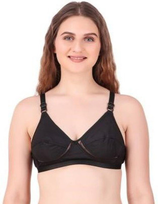 shilpanjali Women T-Shirt Non Padded Bra(Black)