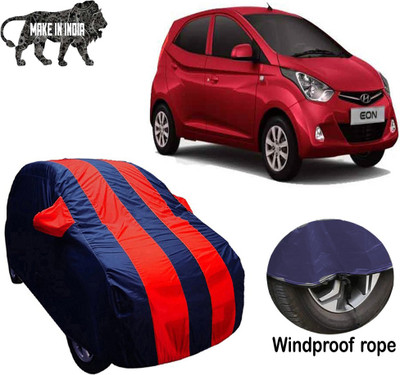 ABS AUTO TREND Car Cover For Hyundai Eon (With Mirror Pockets)(Red, Blue)