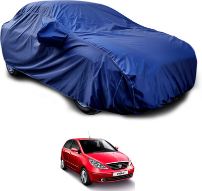 GOSHIV-car and bike accessories Car Cover For Tata Vista Tech (With Mirror Pockets)(Blue)