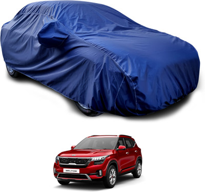 GOSHIV-car and bike accessories Car Cover For Kia SELTOS (With Mirror Pockets)(Blue, For 2019, 2020, 2021, 2022, 2023 Models)