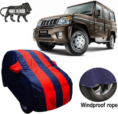 ABS AUTO TREND Car Cover For Mahindra Bolero (With Mirror Pockets)(Red, Blue, For 2017, 2020 Models)
