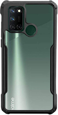 Flipkart SmartBuy Back Cover for Realme 7i, Realme C17 Air Cushion Case(Black, Shock Proof)
