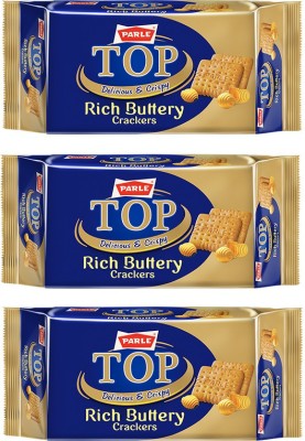PARLE TOP RICH BUTTERY 200 GM - COMBO OF 3 Cookies(600 g, Pack of 3)