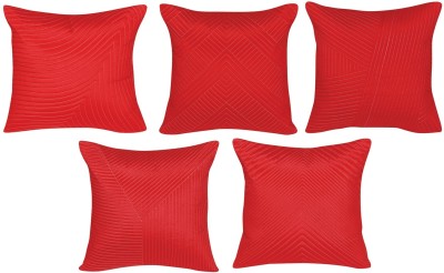 HOME9INE Geometric Cushions Cover(Pack of 5, 30 cm*30 cm, Red)