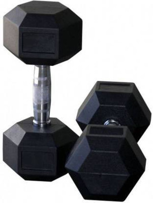 HACKERX Hexa Dumbbell - 2.5 KG x 2 Pc Fixed Weight Dumbbell(5 kg)