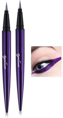 MYEONG BEST SHIMMERY & SHINY PURPLE WATER PROOF EYE LINER COMBO OF 2 6 g(PURPLE)