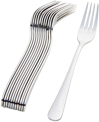 ARNAH TREASURE Cutlury for Kitchen & Dining Table Stainless Steel Serving Fork Set(Pack of 12)