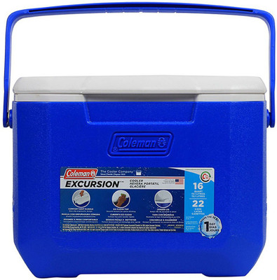 6% OFF on COLEMAN Excursion 16 QT Ice Box, 15L, small cooler box, holds 22 cans, high-quality made in USA, blue(Blue, 15 L) 6% OFF on COLEMAN Excursion 16 QT Ice Box, 15L, small cooler box, holds 22 cans, high-quality made in USA, blue(Blue, 15 L)