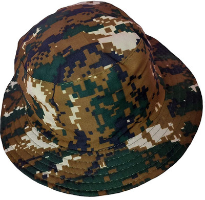 Kumar's Trend Unisex Cotton Camouflage Army Military Cobra Hat, 2 in One, Reversible Other Side Green with Indian Flag Commando Soldiers Hats.(Multicolor, Pack of 1)