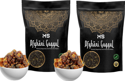 Mini Storify Afghani Guggal pack of 2 (Pure, Natural and Grade 1) Guggal/Gugal/Guggul/Commiphora Mukul Guggal for Dhoop, Dhuni or Hawan