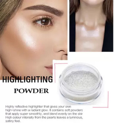 ADJD SHIMMERY SHINE GLITTER RADIANCE WATERPROOF & LONG LASTING HIGHLIGHTER Highlighter(WHITE)