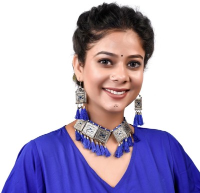 msy Dori, Zinc Blue Jewellery Set(Pack of 1)