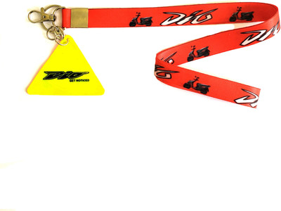 ShopTalk Dio Fabric ID Tag with Double Sided Warning TAg Key Chain