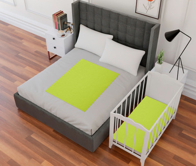 AVI Fitted King Size Breathable, Stretchable, Waterproof Mattress Cover(Green)