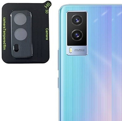ELEF Back Camera Lens Glass Protector for Vivo V21e Ultra Thin Camera Tempered Glass Full Coverage 9H Hardness(Pack of: 1)