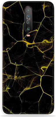 LAMHA Poco X2 Mobile Skin(Ultra Super Black Abstract Skin With High Mattte Finish.)