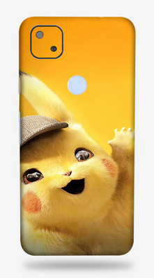 LAMHA Google Pixel 4a Mobile Skin(Ultra Super Baby Pikachu With High Matte Finish.)