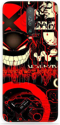 LAMHA Poco X2, poco x2 Mobile Skin(Ultra Super Red Graffiti Skin With High Mattte Finish.)