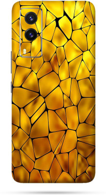 OggyBaba vivo V21e Mobile Skin(Yellow Pebbles Skin Matte Finish)