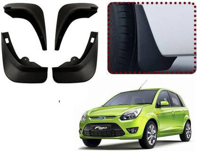 HOTRENZ Front Mud Guard, Rear Mud Guard For Ford Figo 2010(Black)