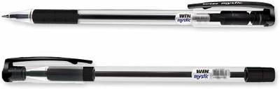 Win Mystic Ball Pens | 60 Pcs Black Ink | Comfortable Elasto Grip | Smooth Ink Flow | 0.7mm Tip for Precision Writing | Ideal for Students | For School, Office & Business Use | Budget Friendly Stick Ball Pen