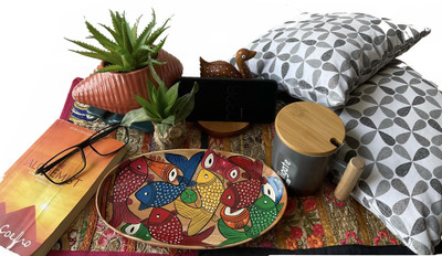 Shilpika Handmade Wooden| Kalighat| Home Decor | Kitchen Use | Serving Tray | Dinning Tray