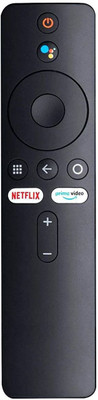 Crystonics Smart TV Remote Control for Xiaomi Mi TV Remote Control with voice Netflix & Prime Video Button Compatible for Mi 4K LED Smart TV 4A Remote Controller(Black)