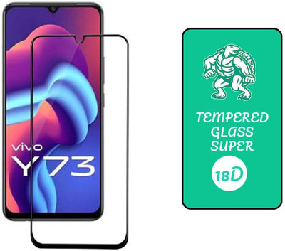 small candy Edge To Edge Tempered Glass for Vivo Y73 2021(Pack of 1)
