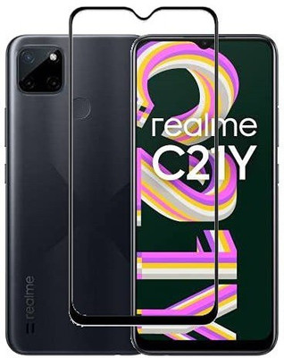 TESPARK Edge To Edge Tempered Glass for REALME C21Y(Pack of 1)
