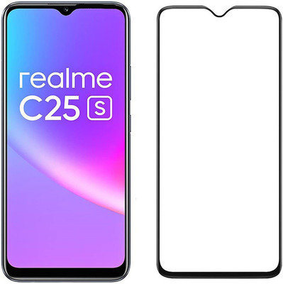 TESPARK Edge To Edge Tempered Glass for REALME C25s(Pack of 1)
